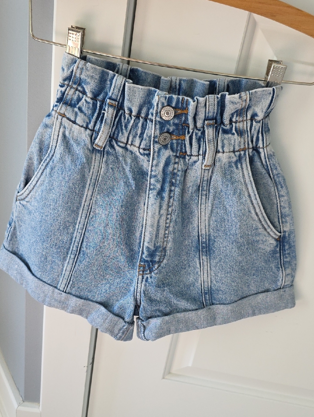 Abercrombie & Fitch Light Blue 80's Mom Denim Shorts